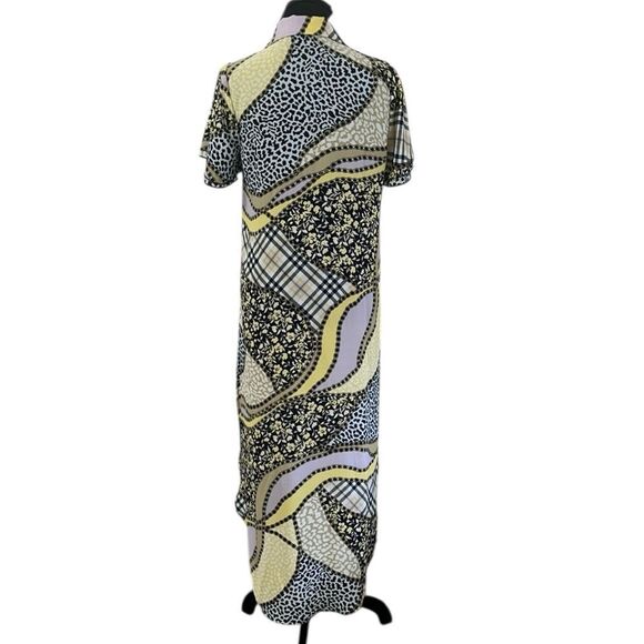 New York Printed Button Side High Slit Down Tunic Top(Size Small) - Picture 3 of 8